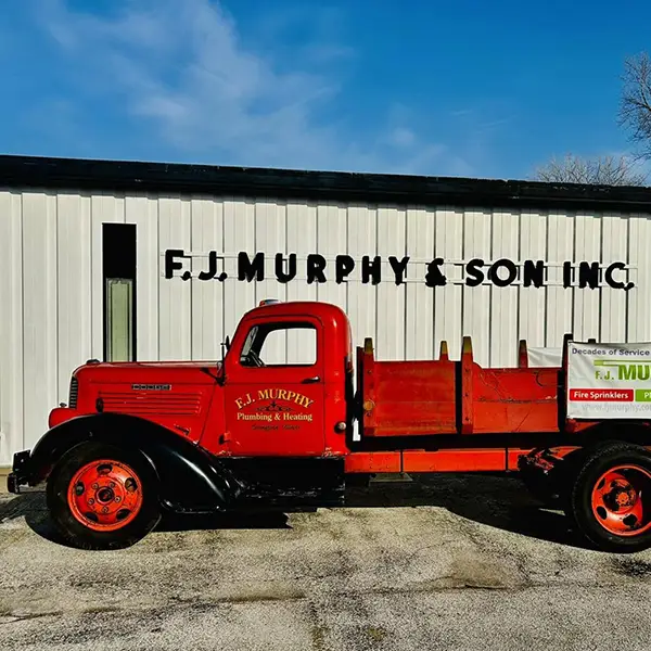 FJ Murphy plumbing and heating company truck Springfield, IL